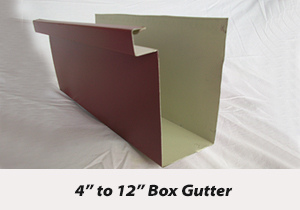 4 to 12 inch Box Gutter