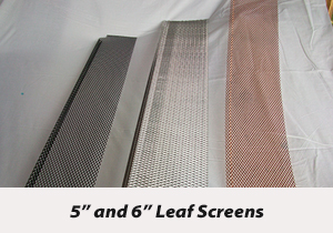 5 and 6 inch Leaf Screens